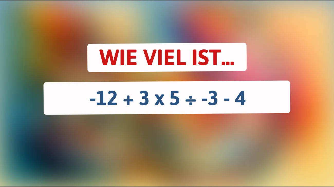 „Nur 1% der Menschen können dieses mathematische Rätsel auf Anhieb lösen: Bist du einer davon?“"